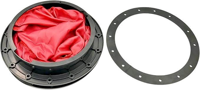 Hatch Cover Deck Plate ABS Easy Install Accessories Hatch Cover with Red Waterproof Bag and Fasteners for Kayak Boat Fishing Rigging