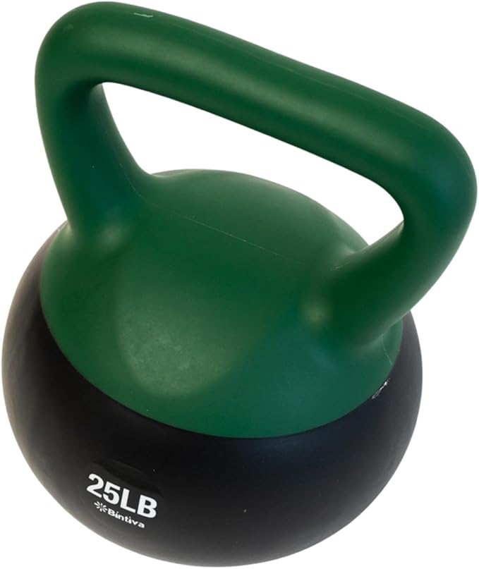 bintiva Soft Kettlebells - Sea and Iron Sand Filled Weights for Women and Men - Color Coded Kettle Bell Sets