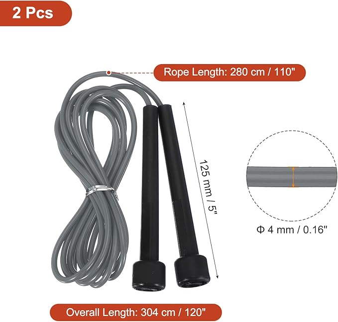 PATIKIL Jump Rope PVC, Adjustable Speed Skipping Rope Tangle-Free Exercise Equipment for Workout Women Men Outdoor Training Home Fitness