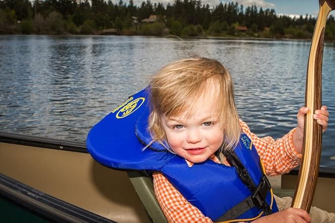 Stohlquist Infant Life Jacket, US Coast Guard Approved, Type II Life Vest (20-30 lbs) for Babies and Toddlers, Support Collar with Grab Handle, PFD for Pools, Lakes and Boating