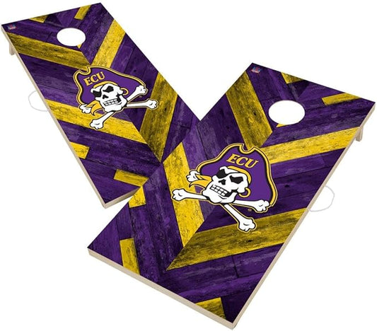 College Team Cornhole Boards, 2x4 Regulation Corn Hole Game Set, Officially Licensed Cornhole Game, Perfect for Tailgates