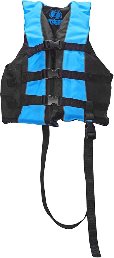 Hardcore Life Jacket Paddle Vest; Coast Guard Approved Type III PFD Life Vest Flotation Device; Jet ski, Wakeboard, Kayak; Ideal Extra Life Jacket for Your Pontoon Boat w/Leg Strap