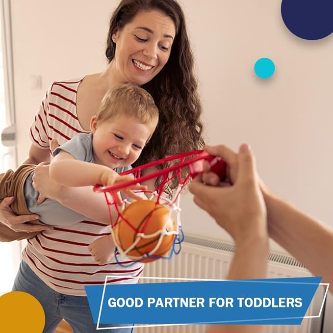 Dilabnba 6'' Mini Orange Basketballs for Basketball Hoop Over The Door, Kids Replacement Bouncy Beach Balls for Pool Indoor Outdoor, Basketballs Sport Game Gift for Boy Girl (6 PCS)