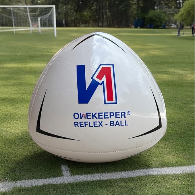 Soccer Reflex & Reaction Ball - White, Orange, Blue, Pink, and Fluo Yellow, Agility and Coordination Training for Kids and Juniors