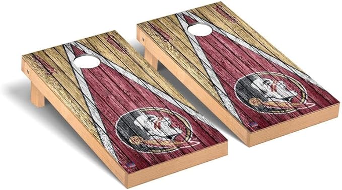 College Team Cornhole Boards, 2x4 Premium Corn Hole Game Set, Officially Licensed Cornhole Game, Perfect for Tailgates