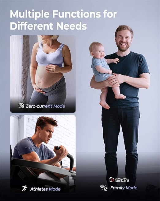 Ovutek Professional Smart Scale for Body Weight, BMI, Body Fat, Muscle Mass, Highly Accurate Body Composition Weighing Machine, Bathroom Digital Scale Large Display Sync with Fitness App, 450lb