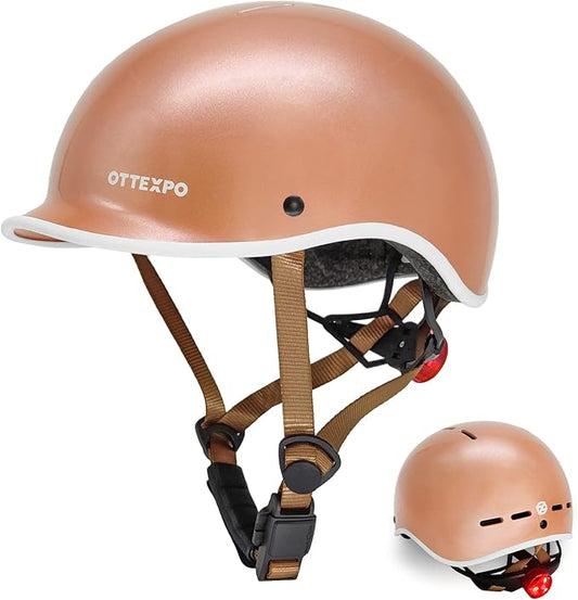 Bike Helmets for Adult, Retro Adustiable Helmets, Lightweight Bicycle Sporty Helmets