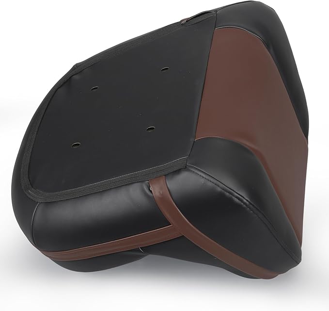 Lean Pro Casting Fishing Boat Seat High Back Bass Boat Seat, Black/Brown