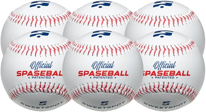 SweetSpot Plastic Baseball Spaseballs | Backyard Plastic Baseballs for Youth, Kids, Teens, and Adults