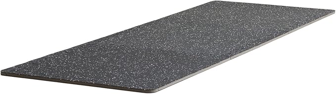 VEVOR 0.56 Inch Thick Gym Floor Mats, Rubber Top with EVA Foam, 25" x 25" Gym Flooring Workout Mats, Interlocking Puzzle Gym Mats for Gym, Home, Garage