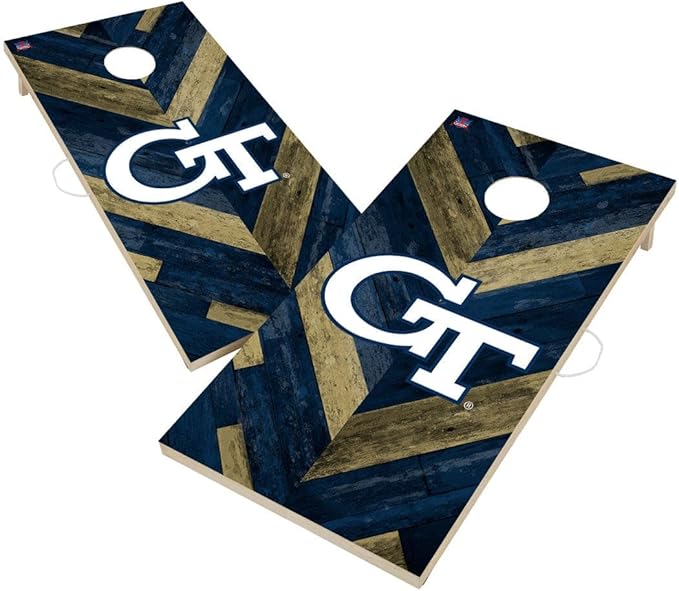 College Team Cornhole Boards, 2x4 Regulation Corn Hole Game Set, Officially Licensed Cornhole Game, Perfect for Tailgates