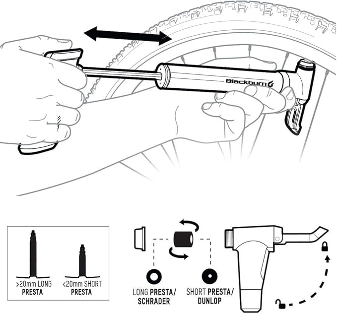 Blackburn Mammoth Anyvalve Bike Mini-Pump