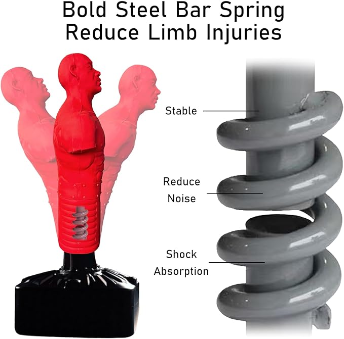 Bob Punching Dummy,Precision Strike,Durable Silicone Punching Bag with Large Base for Adult Child，Home Office Gymgym, Taekwond，Warm Up