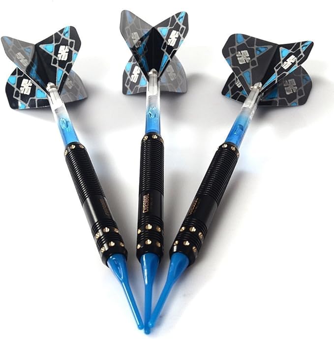CUESOUL Soft Tip Darts Set Plastic Tip with Dart Case