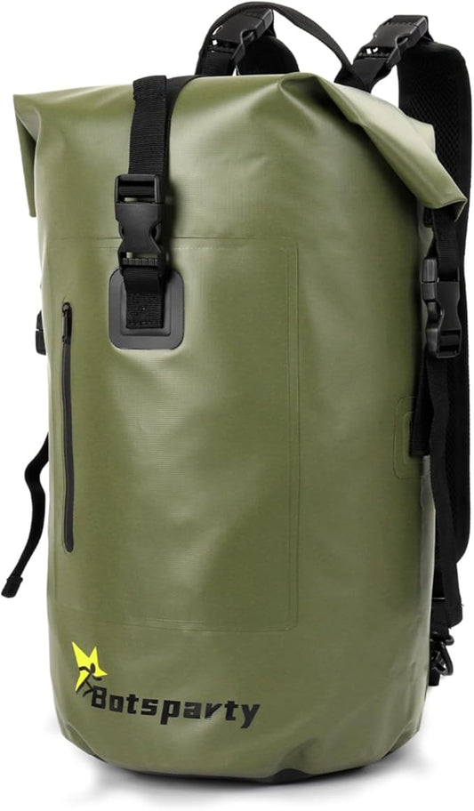 Waterproof Dry Bag Backpack - 25L/35L Lightweight Hiking Pack with Zippered Pocket for Camping, Kayaking, Travel, Hiking, Fishing, Outdoor Enthusiasts（25L）