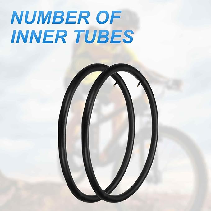 HARFINGTON Inner Tubes Width Rubber Bicycle Tubes with Standard Valve for MTB Mountain Dirt Bike