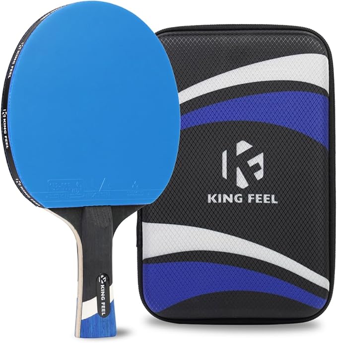 Professional Ping Pong Paddles-Lightweight Carbon Fiber Table Tennis Rackets with 7-Ply Blade, 2.0mm Premium Sponge, ITTF Approved Rubber - for Tournament-Level Performance Table Tennis Paddles