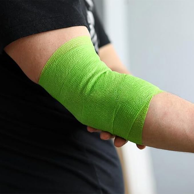 24 Rolls Self Adhesive Bandage Wrap, Vet Wrap 4 Inch for Horses Dogs Wounds Care Dressings, Elastic Self Stick Cohesive Bandage Wrap, Wrist, Sports, Ankle Tape Leg Wraps (Mixed)