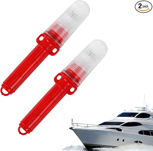 2PCS Boat Flares,Boat Flares Coast Guard Approved Marine,for Fishing Boats, Life Rafts & Emergency Signaling
