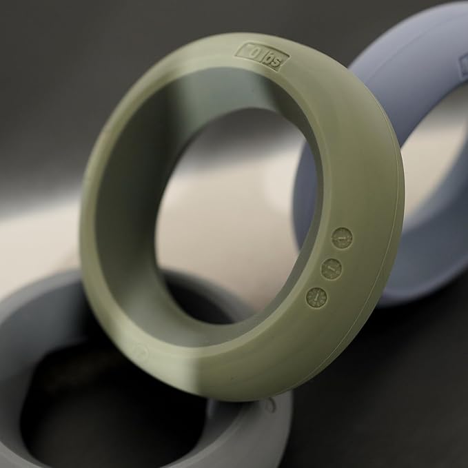 BERTER Hand Grip Strengthener, Grip Strength Trainer, Fingers Exerciser Set, Silicone Rings for Muscle Training Sports Rock Climbing Finger Rehabilitation Training, Home and Office (3 PCS)