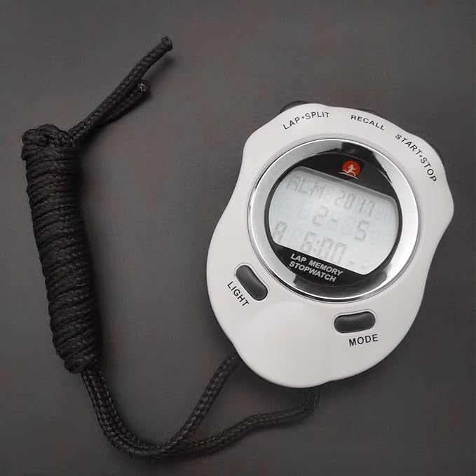 Stopwatch, Metal Stop Watch for Sports 10/100/400 Laps, Stopwatches Timer for Coach Sports Running with 0.01second & 0.001second Timing, Conutdown, Alarm