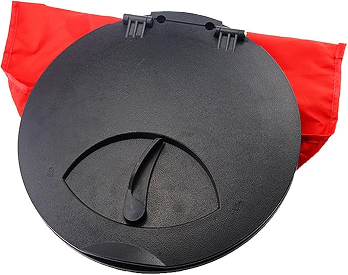 9 Inch Hatch Kit, Deck Hatch with Waterproof Bag and Fasteners for Kayak Boat Fishing Rigging（Black）