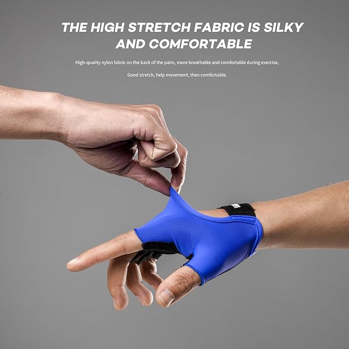 Light Workout Gloves for Women Men, Breathable Adjustable Strap Gym Gloves for Working Out, Microfiber Anti-Slip Weightlifting Gym Accessories