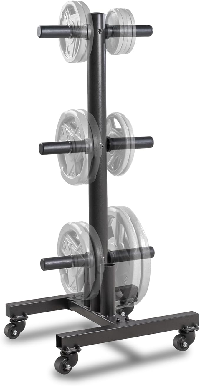 Marcy Olympic Weight Plate Tree for 2-Inch Plates Weight Storage Rack