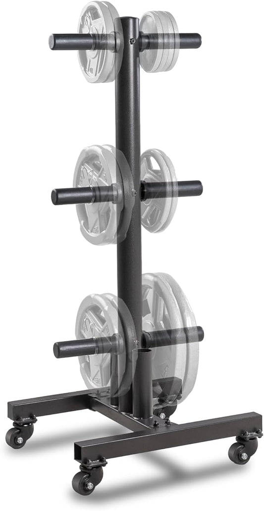 Marcy Olympic Weight Plate Tree for 2-Inch Plates Weight Storage Rack