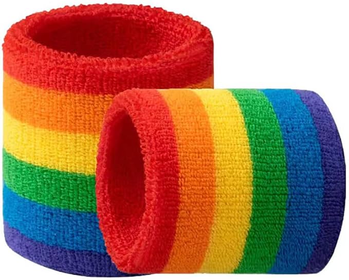 Sweatbands Sports Wristbands for Kids and Women - 3 inch Elastic Athletic Wrist Bands for Tennis, Basketball, Running, Working Out