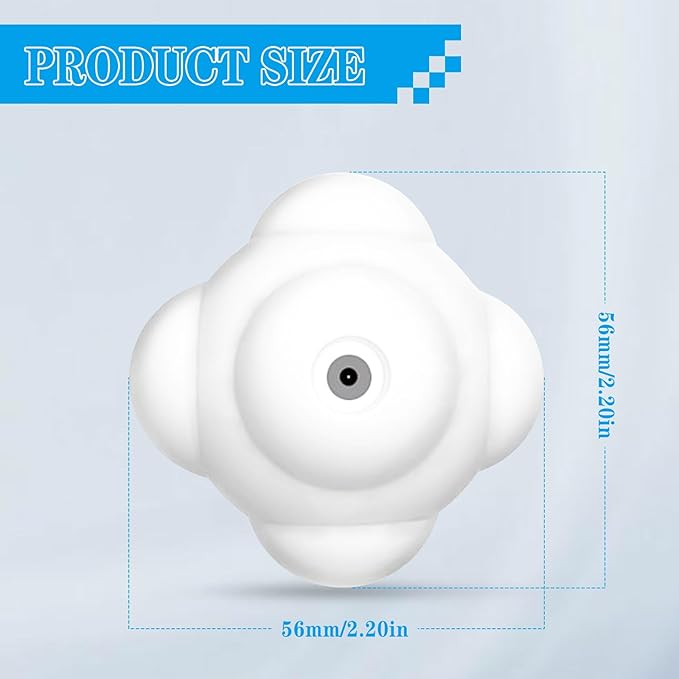 Smart Reaction Ball, Reflex Ball Hit Different Angles Change Light Color Intelligent Agility Training Light Ball for Hand Eye Coordination Training, Rechargeable, High Elasticity Silicone (3)