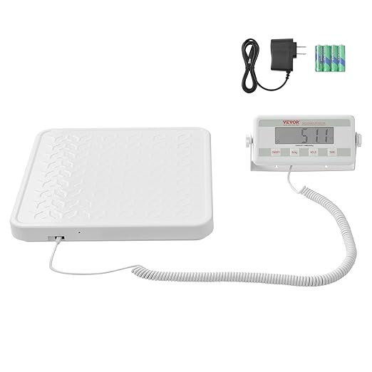VEVOR Portable Medical Scale, Professional Digital Physician Scale for Weighing - with Anti-slip Platform, 2 Units, Hold & Tare Function, 440LBS Capacity Physician Weight Scale for Gyms Homes Hospital