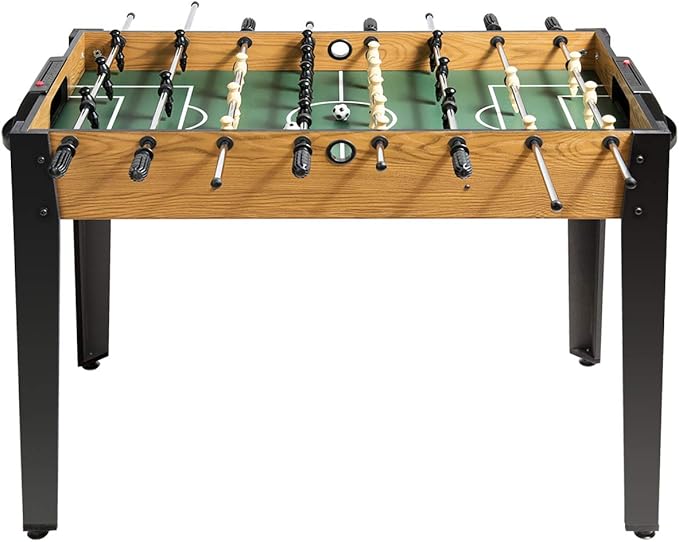 Giantex 48'' Foosball Table, Wooden Soccer Table Game w/Footballs, Suit for 4 Players, Competition Size Table Football for Kids, Adults, Football Table for Game Room, Arcades