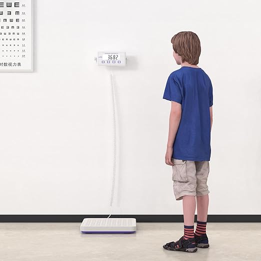 Medical Scale, 440LBS Heavy Duty Scale for Body Weigh, Wrestling, Hospitale, Multifunction Button, LCD Display, with Manual and Adapter