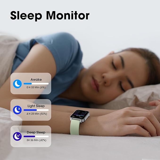 Kummel Smart Watch for Teens No App/Phone Required, Fitness Watches for Teens with Heart Rate, Sleep Monitor, Step Counter for Walking, Pedometer Watch for Women/Men, Lightweight