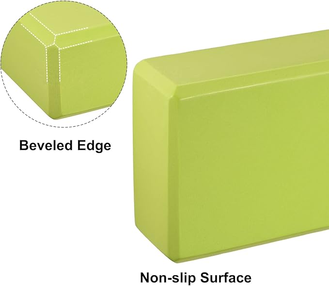 uxcell Yoga Block Light Weight High-Density EVA Foam Brick for Beginners, Yogis, Pilates, Meditation