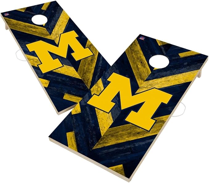 College Team Cornhole Boards, 2x4 Regulation Corn Hole Game Set, Officially Licensed Cornhole Game, Perfect for Tailgates