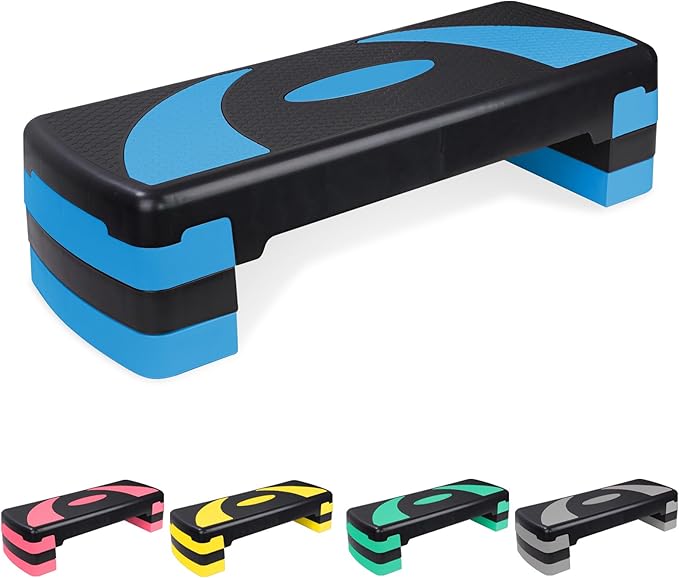 Adjustable Exercise Workout Aerobic Stepper Step Platform Trainer