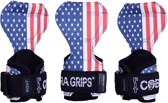 Cobra Grips PRO Weight Lifting Gloves Heavy Duty Straps Alternative Power Lifting Hooks for Deadlifts Adjustable Neoprene Padded Wrist Support Bodybuilding