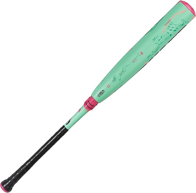 Axe | Warp | USSSA Youth Baseball Bat | Drop -10/-8/-5 | 3-Piece Composite | 2 3/4" Barrel | Green/Pink
