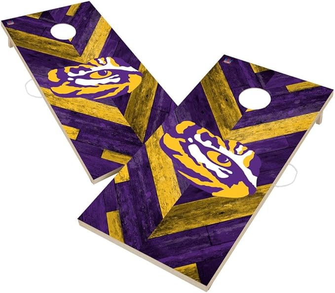 College Team Cornhole Boards, 2x4 Regulation Corn Hole Game Set, Officially Licensed Cornhole Game, Perfect for Tailgates