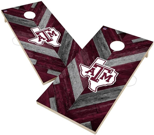 College Team Cornhole Boards, 2x4 Regulation Corn Hole Game Set, Officially Licensed Cornhole Game, Perfect for Tailgates