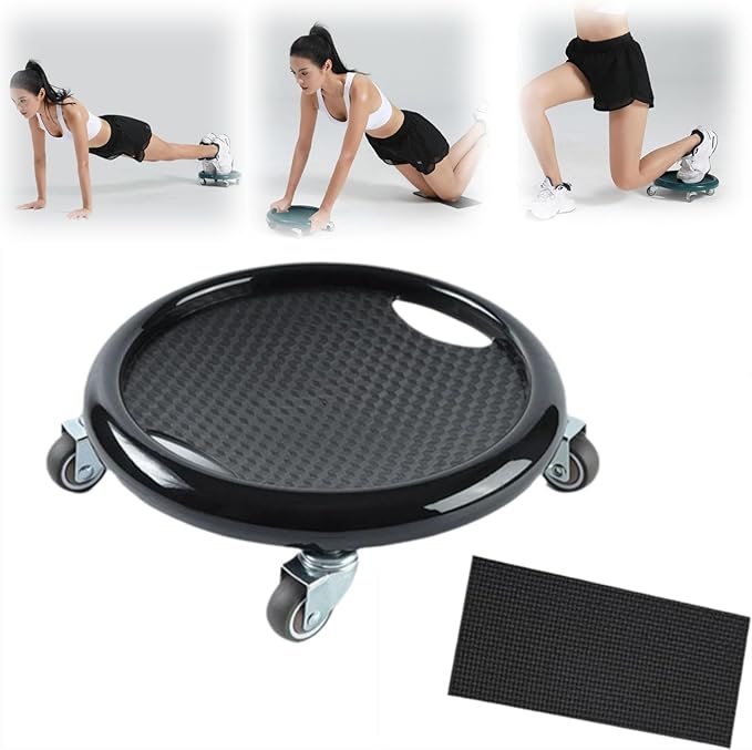 Ab Roller Wheel, Women's Multifunctional Abdominal Wheel Board with Mat, 360° Rotating, for Full Body Fat Burning Tummy Weight Control Gym or at Home Workout Equipment