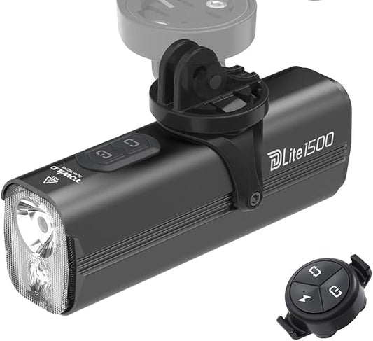 TOWILD DLite1800 Bike Lights for Night Riding 1800LM Dual Light Source System,Super Bright Front Bicycle Light Waterproof Bike Headlight for Mountain,Road,Commuter Cycling -Fits All Bikes