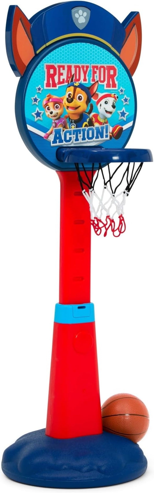 PAW Patrol Plastic Basketball Set by Delta Children – Includes Basketball Hoop, 1 Basketball and Ball Pump