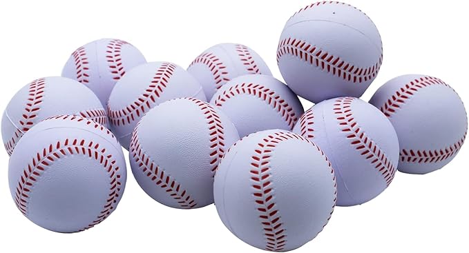 Magicorange Baseball, Foam Baseballs 20 Pack Practice Training Baseballs Unmarked Baseball Soft Toss, Batting, Fielding, Hitting, Pitching