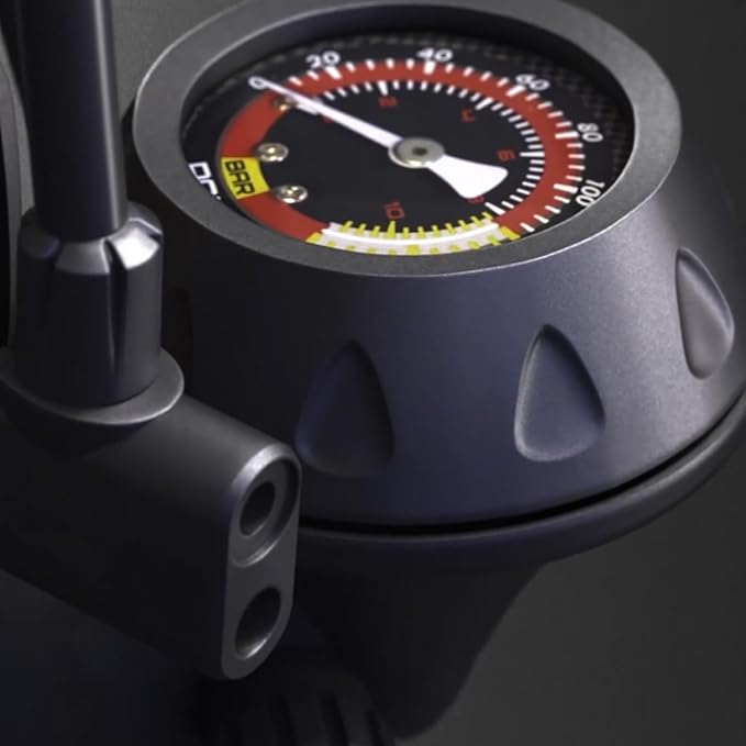 GOBKO Bike Pump with Gauge,Bicycle Floor Pump for Presta and Schrader Valves Bike Tire Pumps Inflator High Pressure 160PSI & 11BAR Portable Air Pump for Road Bike Car MTB Sports Balls