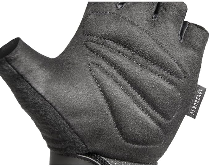 adidas Essential Training & Weightlifting Gloves, Fingerless Workout Gloves