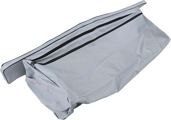 Bench Seat Cover 420D Oxford Seat Storage Bag for Kayak Inflatable Boat, Dinghy Boat Seat Cushion and Underseat Storage Bag with Pockets Grey Thick Sponge Seat Bench Cushion(Black 85cm)
