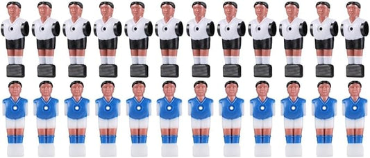 BESPORTBLE Pcs Foosball Replacement Players Set, Durable Abs Simulation Football Athletes, Assorted Colors, 4.33 Inch for Standard Foosball Table Rods, Ideal for Home Game Rooms and Parties